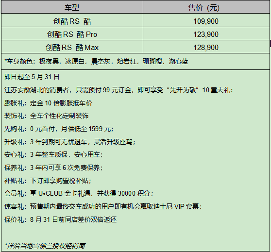 雪佛兰全新创酷RS上市  售价10.99-12.89万元