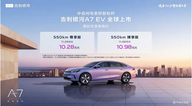 售价8.98万起 吉利银河A7双车 苏州正式上市